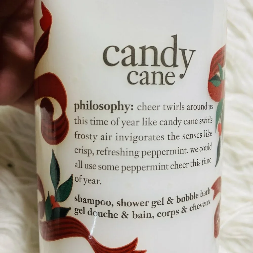 Philosophy Shampoo Shower Gel Bubble Bath Cane 16 oz New